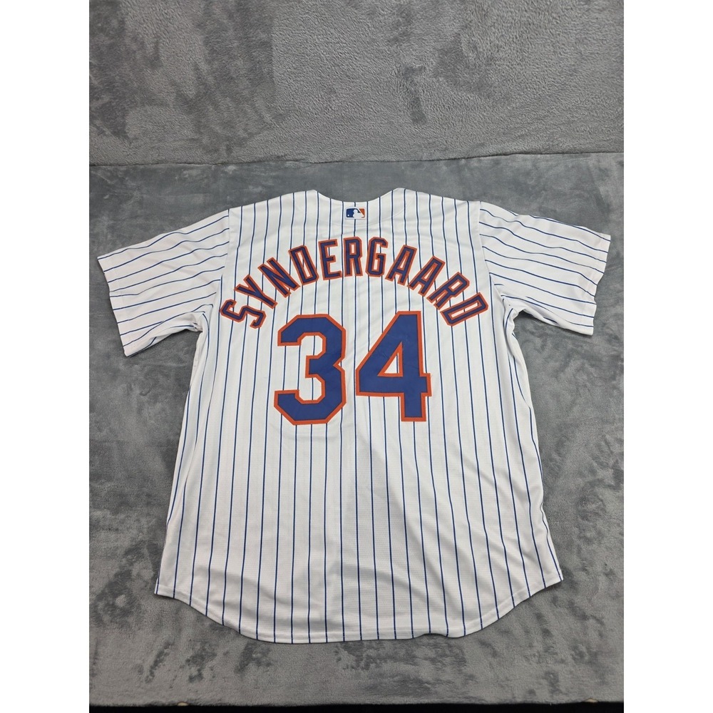 Majestic Noah Syndergaard #34 New York Mets White Jersey‎ Mens Size XL Stitched